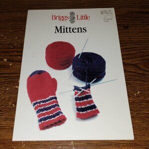 Briggs & Little Knitting Patterns Mittens Leaflet #102 (Vintage)